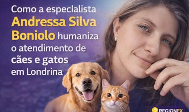 Como a especialista Andressa Silva Boniolo humaniza o atendimento de cães e gatos em Londrina