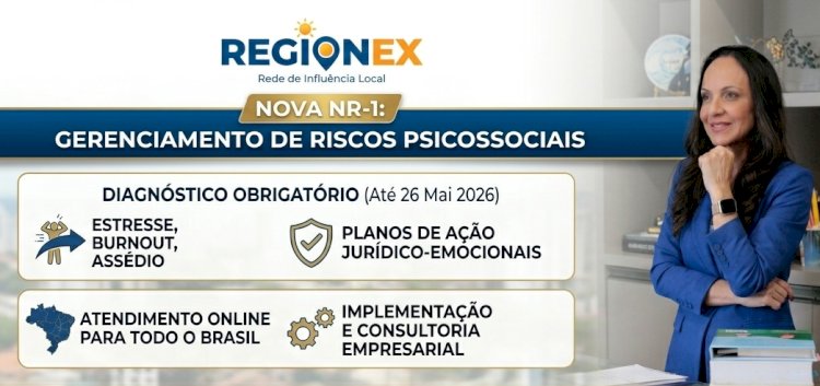 Sirlene Campos alerta empresas sobre o prazo da Nova NR-1 e o impacto dos riscos psicossociais