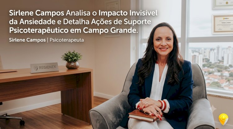 Sirlene Campos analisa o impacto invisível da ansiedade e detalha ações de suporte psicoterapêutico em Campo Grande