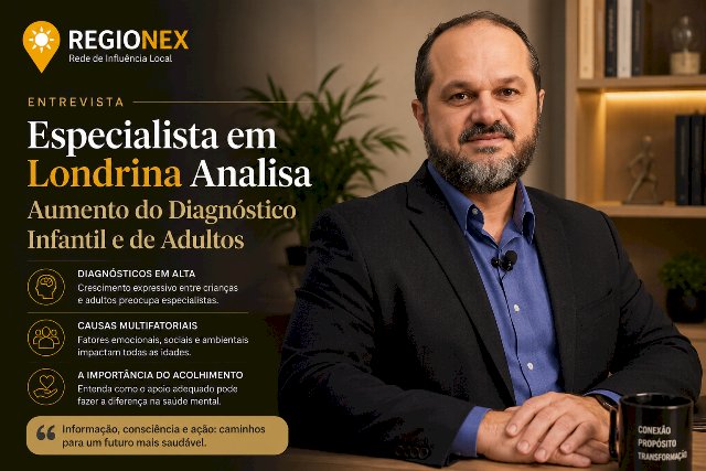 Especialista em Londrina Analisa Aumento do Diagnóstico Infantil e de Adultos